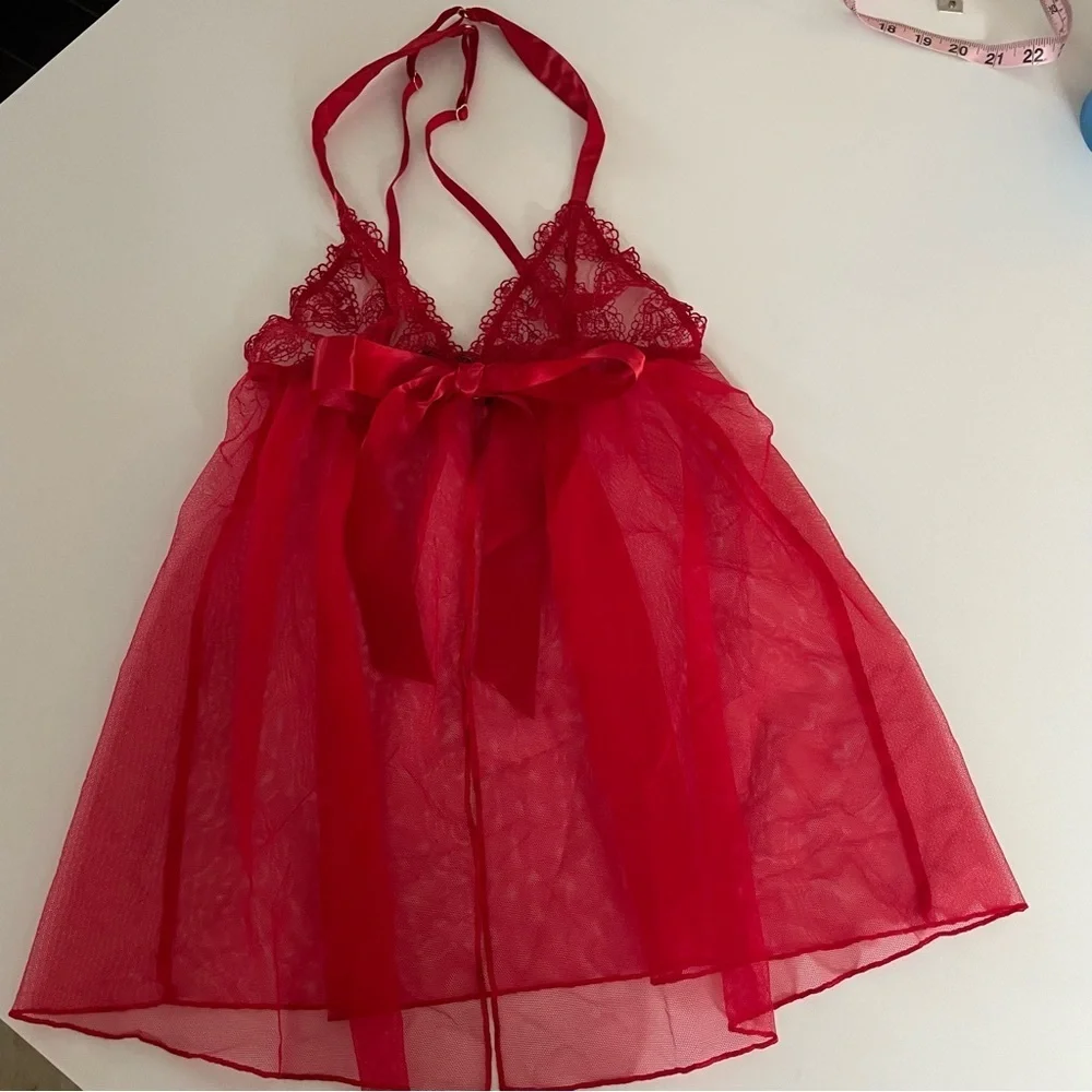 New! Victorias Secret Lipstick Queen of Hearts Open Cup Babydoll 22812